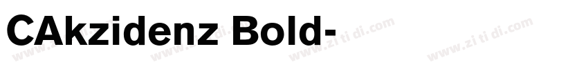 CAkzidenz Bold字体转换